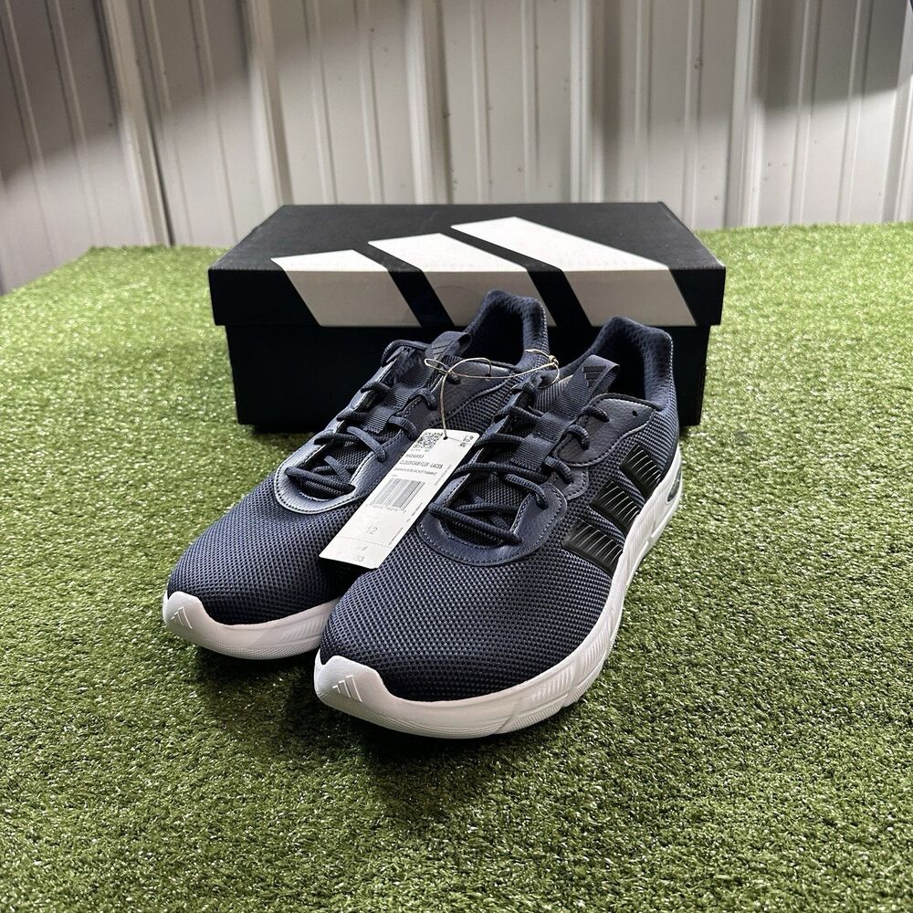 Adidas Cloudfoam Flex Laces Men's 12 Navy Blue Running Shoes New in Box
